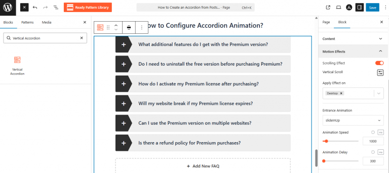 How to Configure Accordion Animation? – Easy Accordion Docs