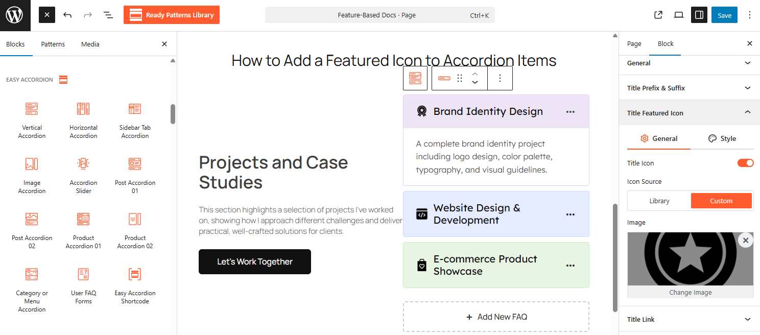 How to Add a Featured Icon to Accordion Items – Easy Accordion Docs