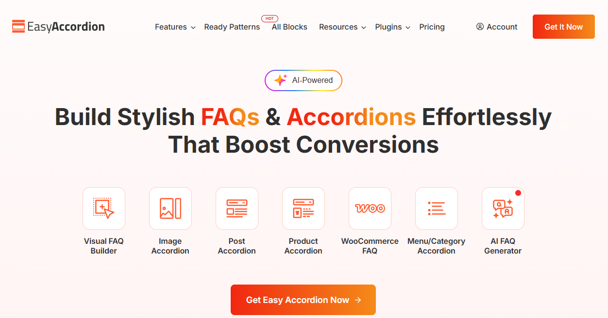 Easy Accordion, the Best FAQs builder and Accordions plugin for WordPress