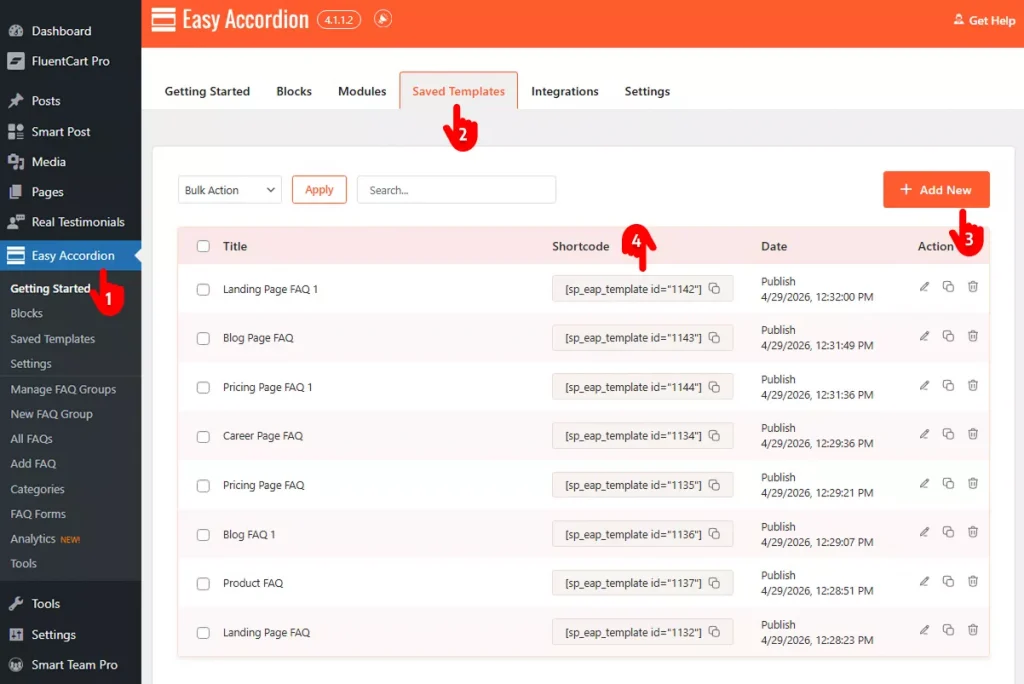 Steps to add FAQs in Elementor and other page builders 